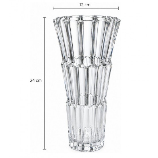Vaso De Vidro 24cm Adely Decor